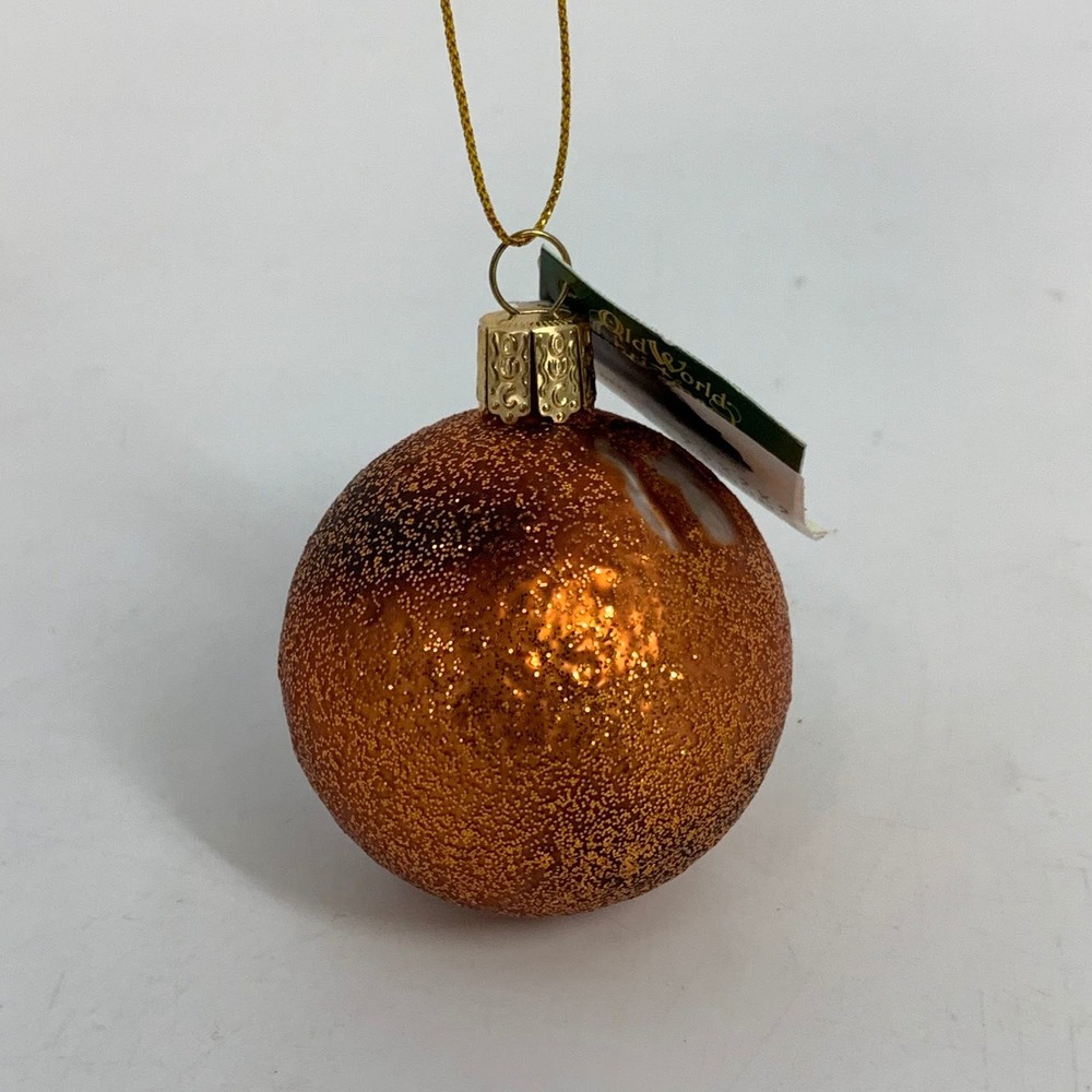 Old World Christmas Mars‎ Planet Glass Ornament Burnt Red New With Tags